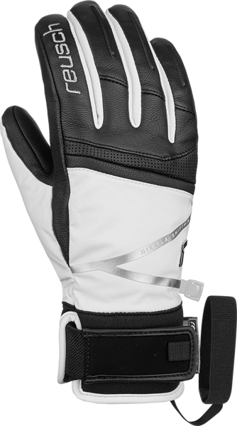 Reusch Mikaela Shiffrin R-TEX® XT  6131254 1101 white black front